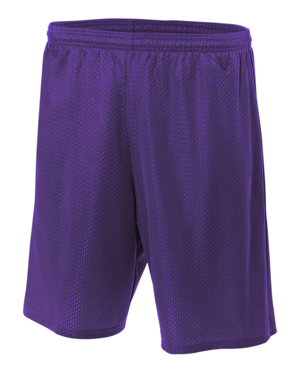 Purple A4 Lined Tricot Mesh Shorts