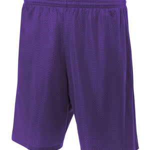 Purple A4 Lined Tricot Mesh Shorts