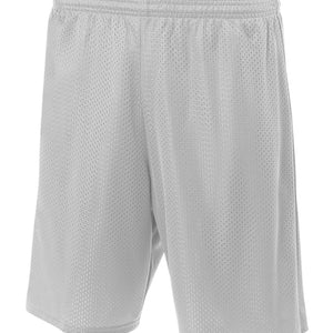 Silver A4 Lined Tricot Mesh Shorts