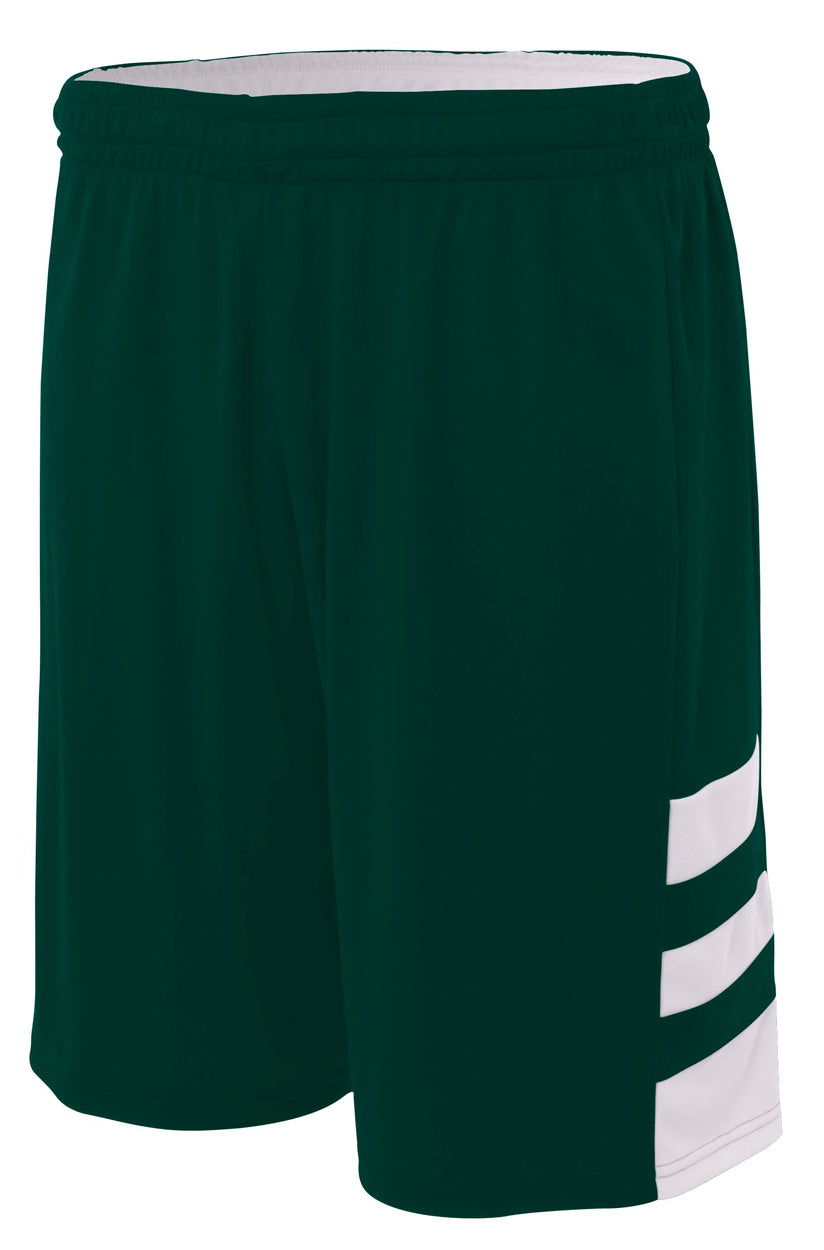 Forest/white A4 Reversible Speedway Short