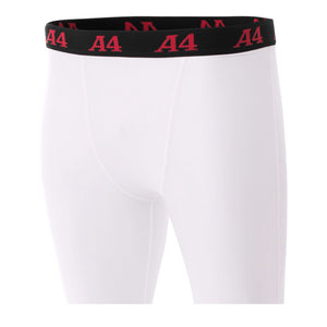 White A4 Compression Short