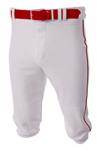 White/cardinal A4 A4 Baseball Knicker Pant