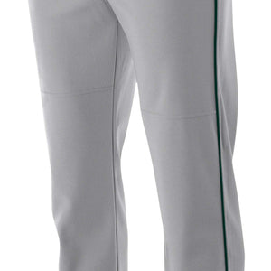 GREY/FOREST A4 Pro-Style Open Bottom Baseball Pant