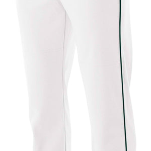 WHITE/FOREST A4 Pro-Style Open Bottom Baseball Pant