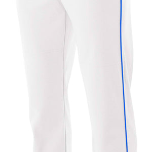 WHITE/ROYAL A4 Pro-Style Open Bottom Baseball Pant