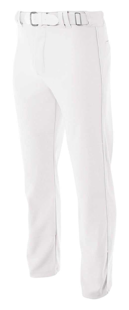WHITE A4 Pro-Style Open Bottom Baseball Pant