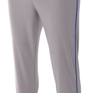 GREY/ROYAL A4 Pro-Style Elastic Bottom Baseball Pant