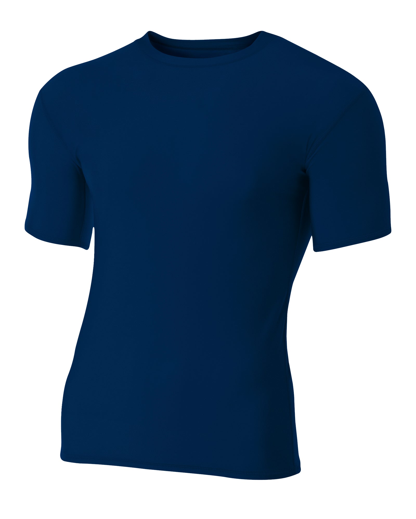 Navy 2011 A4 A4 Youth Short Sleeve Compression Crew