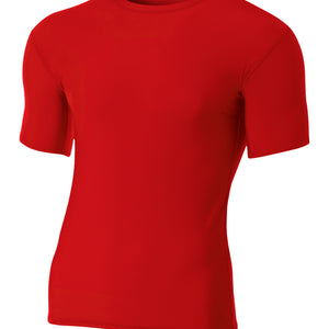 Scarlet A4 A4 Youth Short Sleeve Compression Crew