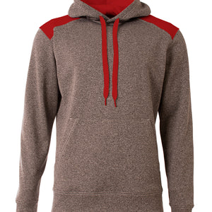 Heather/scarlet A4 A4 Youth Tourney Fleece Hoodie