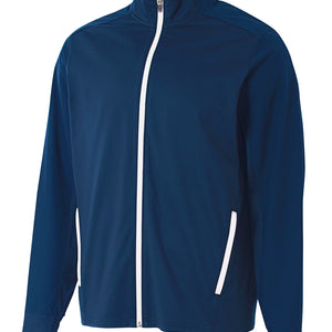 Navy/white A4 A4 Youth League Full Zip Warm Up Jacket