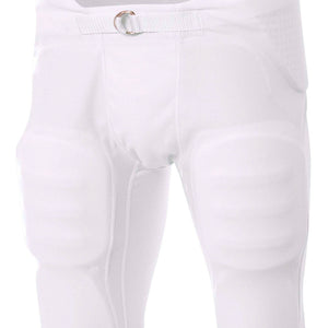 White A4 Flyless Integrated Football Pant