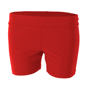 Scarlet A4 A4 Girl's 4" Volleyball Short