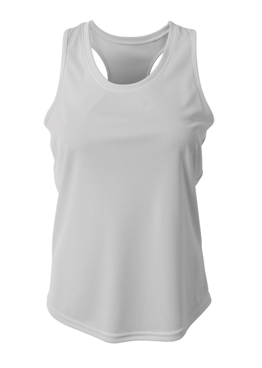 Silver A4 Athletic Racerback Tank