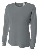 Graphite A4 Long Sleeve Cooling Performance Crew