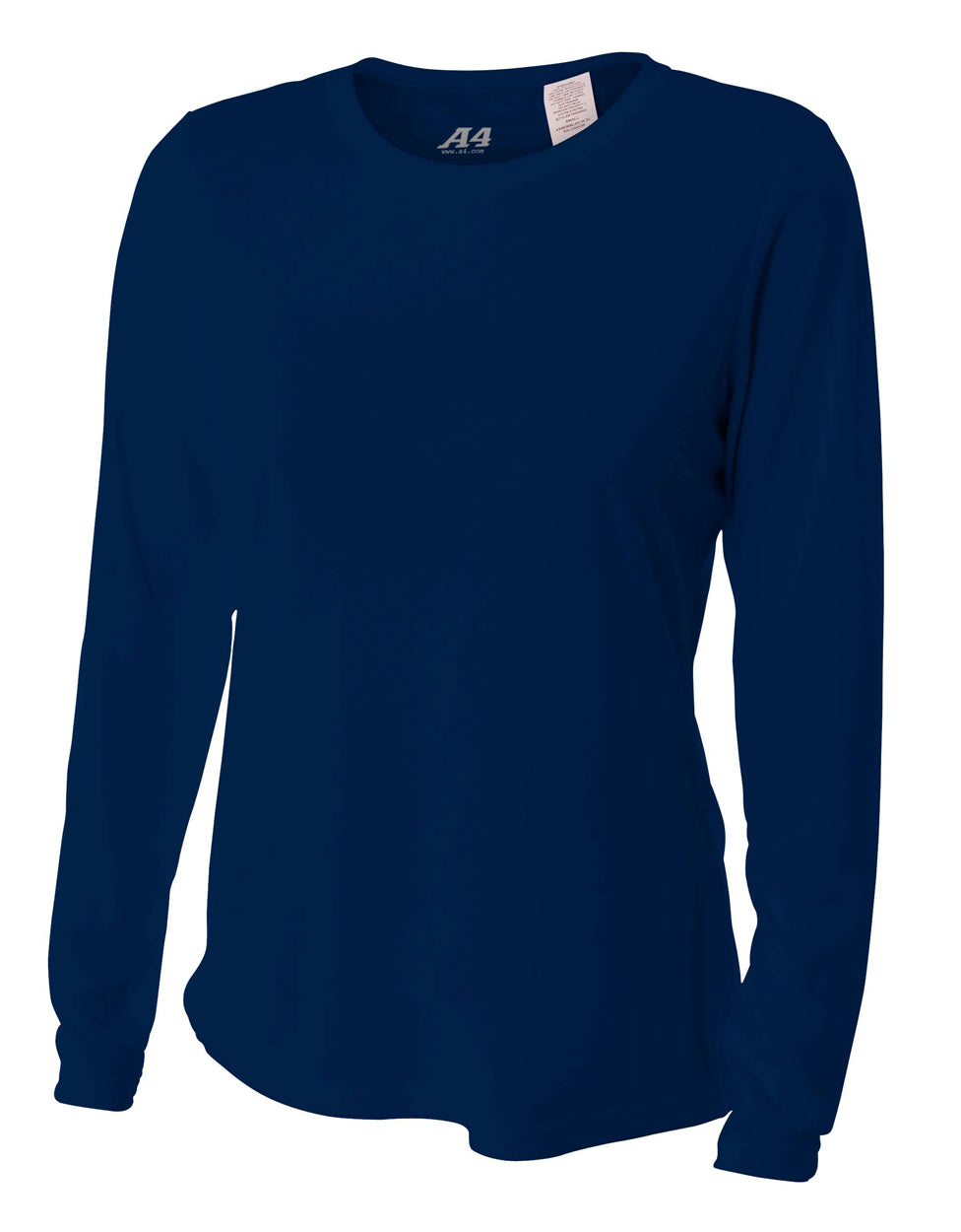 Navy 2011 A4 Long Sleeve Cooling Performance Crew