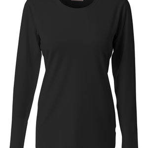 Black A4 A4 Spike Long Sleeve Volleyball Jersey