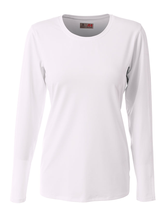 White A4 A4 Spike Long Sleeve Volleyball Jersey