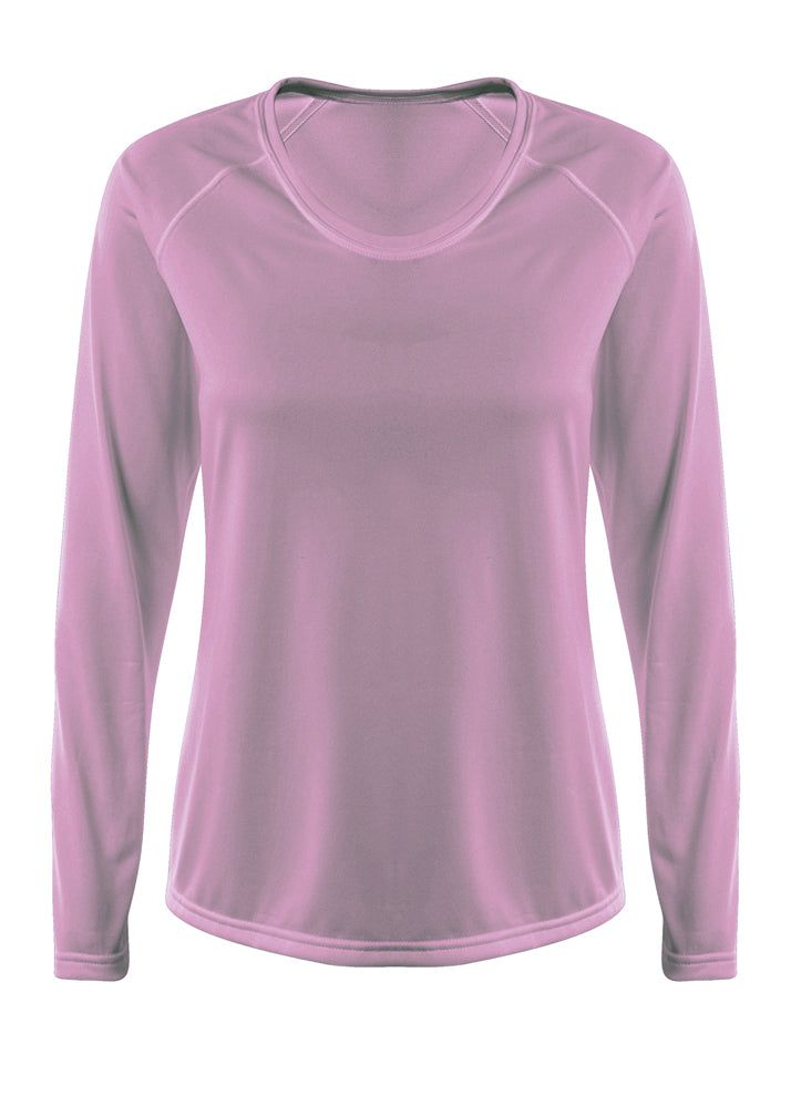 Pink A4 Surecolor Long Sleeve Cationic Tee