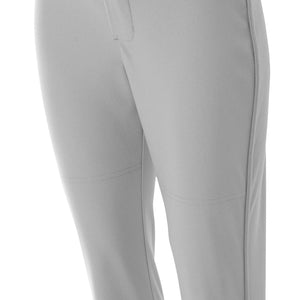 Grey A4 Softball Pant With Piping