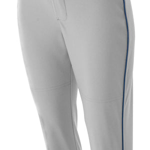 Gray/navy A4 Softball Pant With Piping