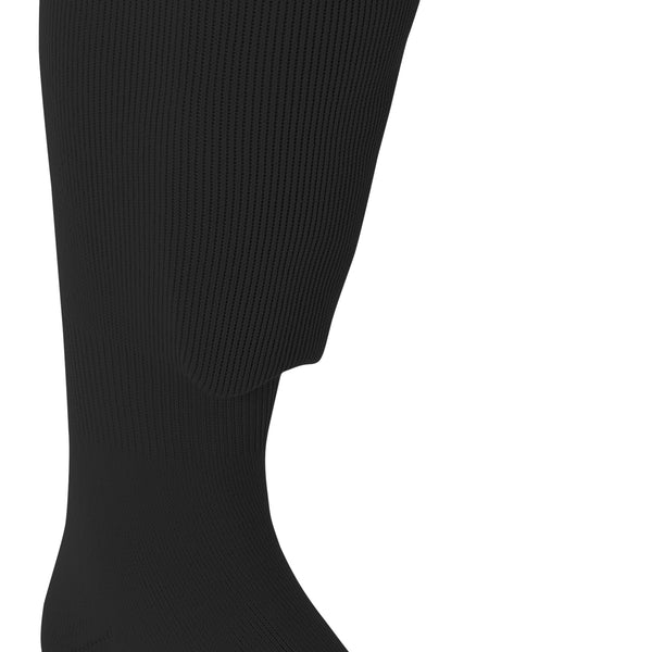 BLACK A4 Performance Soccer Sock