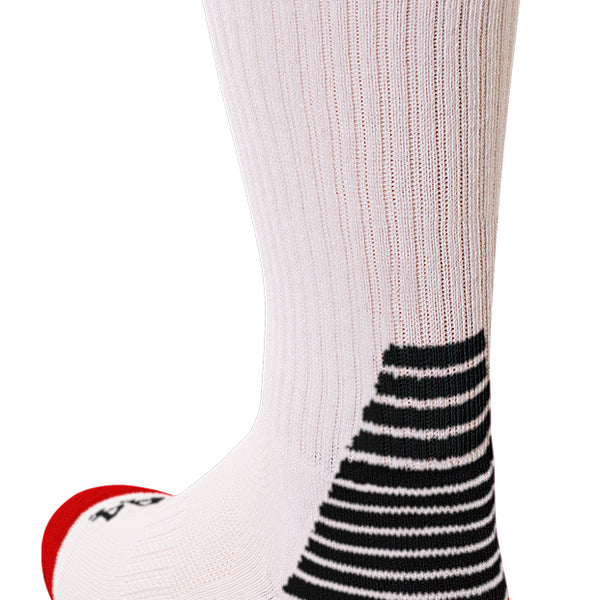WHITE/BLACK/RED A4 Pro Team Sock